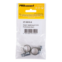 Хомут червячный PROconnect 10-16-0.7 мм (2 шт) [07-0610-8]