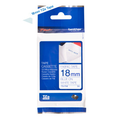 Тканевая лента Brother TZe-FA3, 12 мм, синий на белом [TZeFA3]