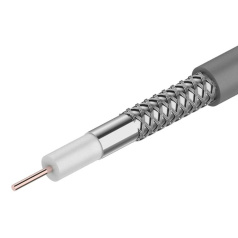 Кабель коаксиальный SAT 703ZH CAVEL, 75 Ом, серый, бухта 100 м [01-2435]