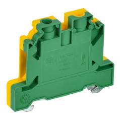Клеммная колодка IEK "ARMAFIX" CTS-PEN 6 мм², заземление, желто-зеленая [YCT11-00-K52-006]