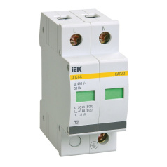 Ограничитель импульсного перенапряжения ОПС1-C УЗИП IEK KARAT 2P [MOP20-2-C]