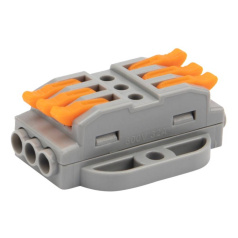 Клемма многоразовая проходная с монтажной площадкой Rexant СМК 222-423P [07-6263]