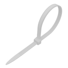 Хомут-стяжка нейлоновая с тройным замком Rexant 300 x 3.6 мм, белая (100 шт) [67-0300]