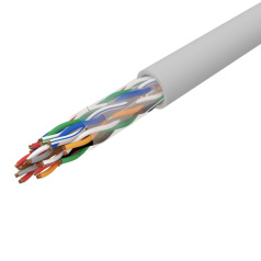 Кабель витая пара U/UTP Rexant, cat 5, 10PR, 24AWG, внутренний, серый, 305 м [01-1011-R]