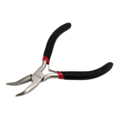 Тонкогубцы изогнутые Rexant Мини, 120 мм, никелированные, авторазжим [12-4603]