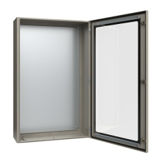 Корпус металлический IEK ЩМП-6-0, 1200х750х300 мм, У2, IP54, прозрачная дверь, серый [YKM11-06-54-1]