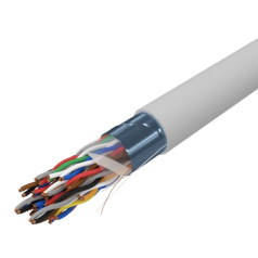 Кабель витая пара F/UTP Rexant, cat 5e, 25PR, 24AWG, внутренний, серый, 305 м [001-1201-R]