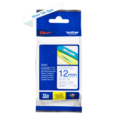 Картридж Brother TZe-233, 12 мм, синий на белом [TZe233]