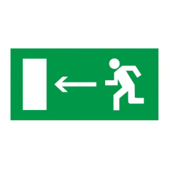 Самоклеящаяся этикетка IEK 100х50 мм, Направление к эвакуационному выходу налево [YPC30-105NEV-NAL]