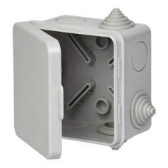 Распаячная коробка IEK КМ41238 с откидной крышкой, 80х80х50 мм [UKO31-080-080-050-K03-54]