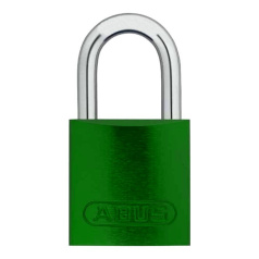 Замки алюминиевые компактные Brady, алюминиевые дужки, 25 мм, Ø 4.7 мм, зеленые, 6 шт [gws834860]