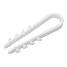 Дюбель-хомут для круглых проводов IEK 5-10 мм, белый (100 шт) [UHH35-5-10-100]