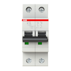 Автоматический выключатель ABB S202 2P B16 6кА [2CDS252001R0165]
