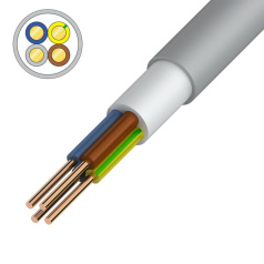 Кабель силовой медный NUM-J Rexant 4x2.5 мм², бухта 10 м [01-8709-10]