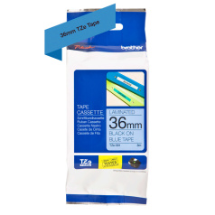 Картридж Brother TZe-561, 36 мм, черный на синем [TZe561]