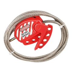 Тросовый блокиратор, сталь в ПВХ оплетке, Ø 4 мм, 0.9 м [gwrL11-4CBL0,9]