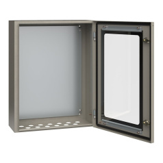 Корпус металлический IEK ЩМП-3-0, 650х500х220 мм, У2, IP54, прозрачная дверь, серый [YKM11-03-54-1]