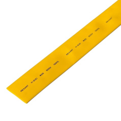 Термоусаживаемая трубка Rexant 25.0/12.5 мм, желтая, усадка 2:1, с подавлением горения, нарезка по 1 м [22-5002]