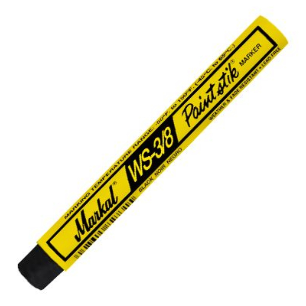 Маркер-краска временный Markal WS 3/8" Paintstik, черный, 9.5 мм [82423]