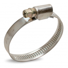 Хомут червячный Fortisflex PL-9(12-22)/W2 из нержавеющей стали [103910]