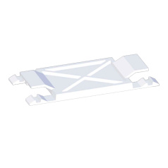 Распорка канала Kopos EKD - REKO 80X40 (HB), белая