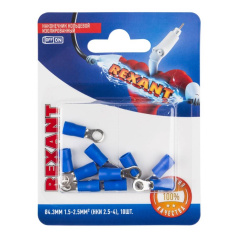 Наконечник кольцевой изолированный Rexant НКи 2.5-4 (10 шт) [06-0418-A]