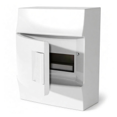 Бокс настенный ABB MISTRAL41W / 8M, непрозрачная дверь, с клеммами N+PE [1SLM004102A3102]