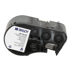 Этикетки Brady M4-124-490 полиэстер, размер 12.7 х 41.91 мм, черный на белом, 180 шт [brd170775]