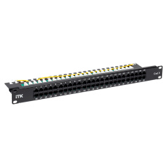 Патч-панель телефонная ITK 1U категория 3 50 портов RJ45 (Dual) [PP50-1UC03U-D05]