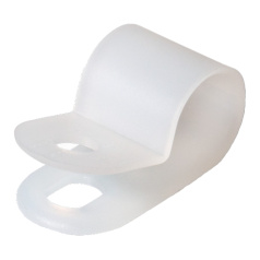 Скоба нейлоновая под саморезы Fortisflex СНК-9 (100 шт) [66446]