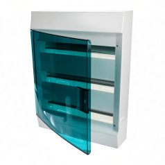 Бокс настенный ABB Mistral41 54М, прозрачная дверь, 12 клемм +PE+N [1SPE007717F1021]