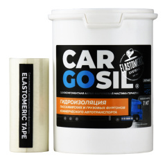 Ремкомплект летний Cargosil: жидкая резина для устранения протечек на крышах, синий, 1 кг