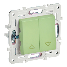Выключатель жалюзи IEK SKANDY 10А SK-V12M мятный [SK-V15-0-10-K06]