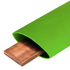 Термоусадочная трубка КВТ ТТШ-10-30/12 зеленая, для изоляции шин напряжением до 10 кВ [84893]