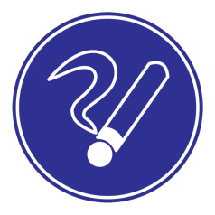 Самоклеящаяся этикетка IEK Ф180 мм, Курить здесь [YPC40-KURIT-1-010]