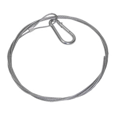 Стальной трос с карабином IEK, 2 м [CLP1M-SRC-2-02]