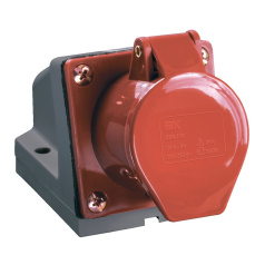 Розетка стационарная IEK ССИ-124 3Р+РЕ 32А 380В IP44 [PSR12-032-4]