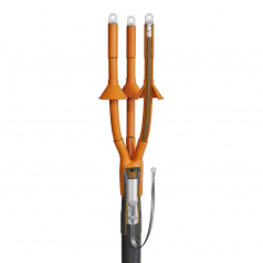 Концевая кабельная муфта КВТ 3КНТп-10-150/240 (пайка) для кабелей с бумажной изоляцией до 10 кВ [88762]