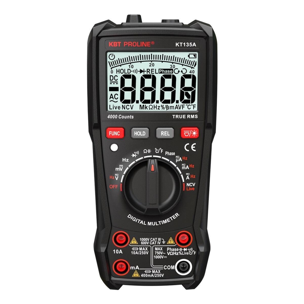 Мультиметр цифровой КВТ KT 135А «PROLINE» с True RMS [101562]