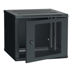 Шкаф настенный ITK LINEA W 9U 600x600 мм, чёрный [LWR5-09U66-PF]