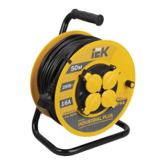 Удлинитель на катушке УК50 IEK INDUSTRIAL plus, 2P+PE 3х1.5 мм², 50 м [WKP15-16-04-50-44]