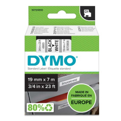 Картридж Dymo S0720830/45803, 19 мм, черный на белом