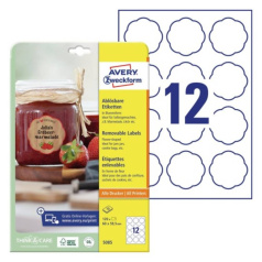 Этикетки самоклеящиеся Avery Zweckform Stick&Lift, белые, 60 х 59.5 мм, 12 этикеток на листе А4 (10 листов) [5085]
