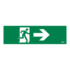 Самоклеящаяся этикетка IEK 310х90 мм, Фигура/стрелка вправо [LPC10-1-31-09-FNAPR]