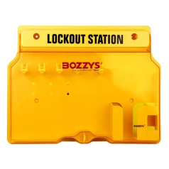 Блокировочная закрытая станция, поликарбонат, 5 держателей для замков и карман для бирок [gwrB101]