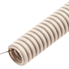 Труба гофрированная ПВХ Rexant с зондом, Ø 16 мм, бухта 10 м [28-0016-10]