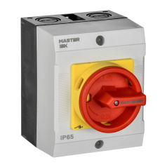 Переключатель кулачковый IEK MASTER в боксе закрытая рукоятка аварийная 40А схема 10 [MI-CS22-040-010]
