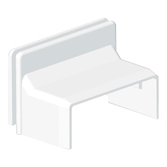 Переходник Kopos КК LV 40X15 на коробку LK 80X28 8719 Z (HB), белый