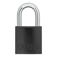 Замки алюминиевые компактные Brady, алюминиевые дужки, 25 мм, Ø 4.7 мм, черные, 6 шт [gws834857]