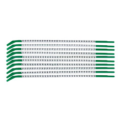 Клипсы для проводов Brady SCNC-09-0-9 диаметр 2.5-3 мм, легенда "0-9", белые, 300 шт [brd134083]